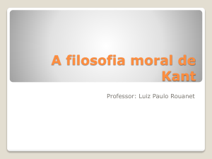 A filosofia moral de Kant - FTP da PUC