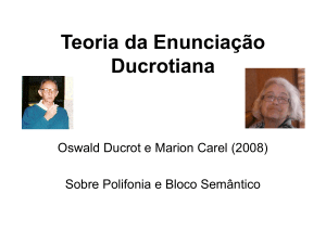 Teoria da Enunciação Ducrotiana