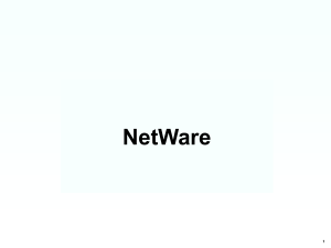 NetWare - www.penta.ufrgs.br.