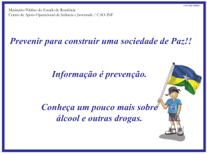 Álcool e Drogas na Adolescência