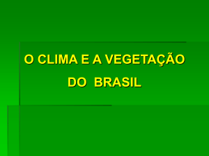 Os tipos de clima que ocorrem no Brasil
