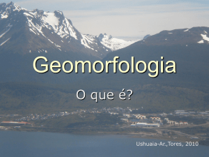 Epistemologia - geomorfologia