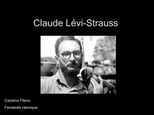 Claude Lévi-Strauss - pet ciências sociais ufpr