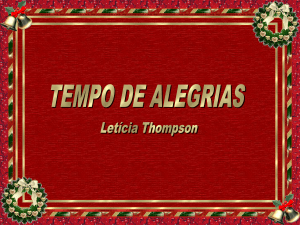 Tempo de alegrias - Letícia Thompson