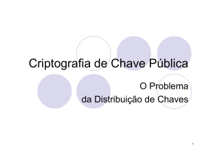 Criptografia de Chave Pública