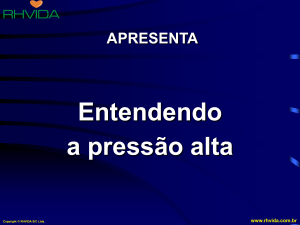 PRESSÃO ARTERIAL Turma: M1S-GD Professor: Jose Carlos Bisarri