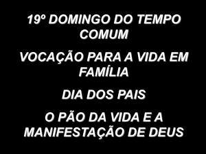 Slide 1 - Diocese de São José dos Campos