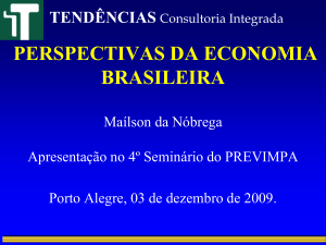 perspectivas da economia brasileira
