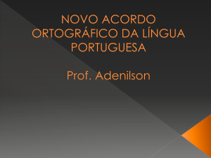 acordo ortográfico da língua portuguesa