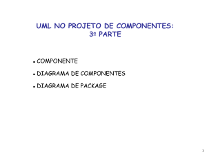 UML NO PROJETO DE COMPONENTES