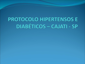 protocolo hipertensos e diabéticos – cajati - sp