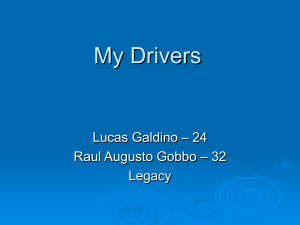 My Drivers - Galdino (24) Legacy