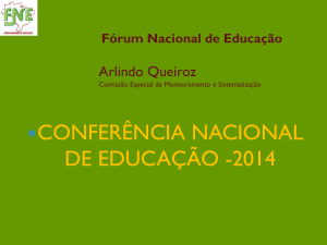 Preparação da Conferência Nacional de Educação (CONAE/2014)