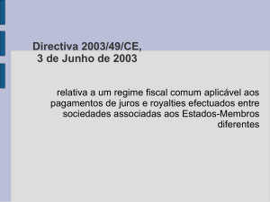 Directiva 2003/49/CE, 3 de Junho de 2003