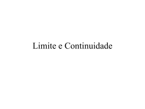 Limite e Continuidade
