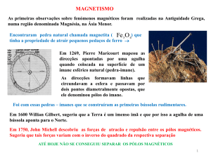 (a) 3. Definição de campo magnético e força magnética