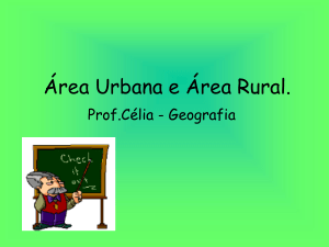 Área Urbana e Área Rural.