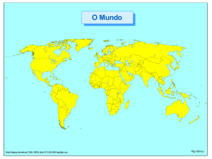 Mapas simples das regiões do mundo
