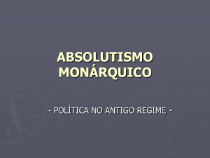 ABSOLUTISMO MONÁRQUICO