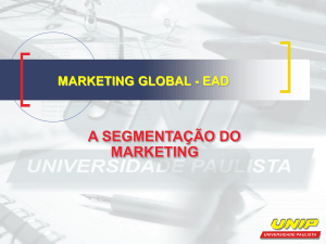 marketing global - ead a segmentação do marketing
