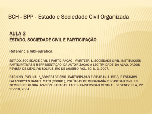 Estado e Sociedade Civil Organizada