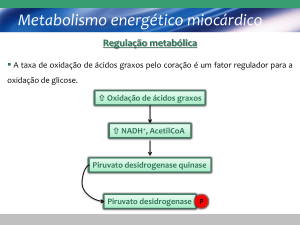 Metabolismo energético miocárdico