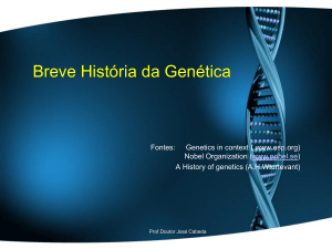 Breve História da Genética