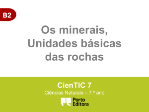 B2-Os minerais - Ciências Naturais CNSF
