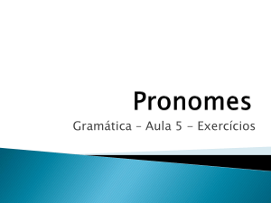 Pronomes - WordPress.com