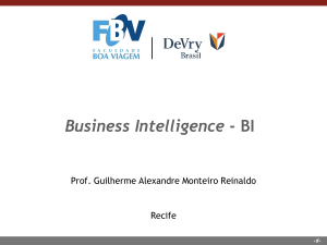 Aula 10 (05/11/2016) - BI (Business Intelligence)