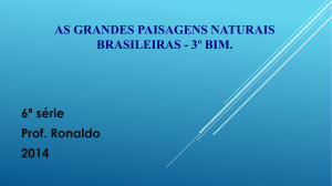as grandes paisagens naturais brasileiras - 3º bim.