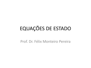 EQUAÇÕES DE ESTADO