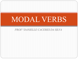 O que são “modal verbs”?