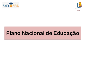 Plano Nacional de Educação. PNE 20 metas (2011