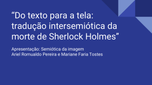 Do texto para a tela: tradução intersemiótica da morte de Sherlock