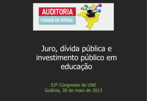 Congresso.UNE - Auditoria Cidadã da Dívida