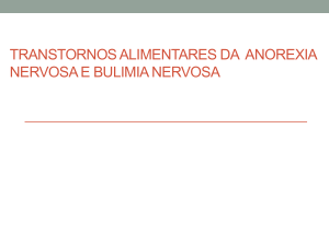 Complicac*o*es cli*nicas da anorexia nervosa e bulimia nervosa