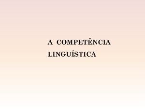 competência linguística