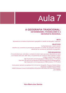 a geografia tradicional