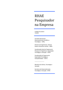 3º Catálogo de Projetos (RHAE 75/2010)