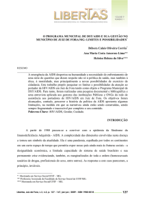 127 O PROGRAMA MUNICIPAL DE DST/AIDS E SUA