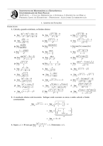 MAT-0111 Cálculo Diferencial e Integral I (Instituto de - IME-USP