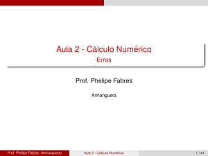 Aula 2 - Cálculo Numérico - Erros - Blog da Engenharia