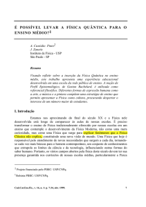 é possível levar a física quântica para o ensino médio?