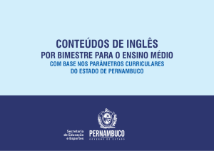 Inglês(Ensino Médio) - Secretaria de Educação de Pernambuco