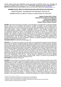 16 amamentação: impacto provocado nas gestantes hiv