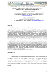 a geomorfologia do semi-árido brasileiro nos livros de