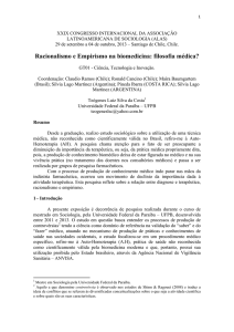 Racionalismo e Empirismo na biomedicina: filosofia médica?