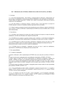 NR 07 - PCMSO - UNESP Sorocaba