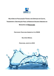 relatório de fiscalização técnica dos serviços de coleta